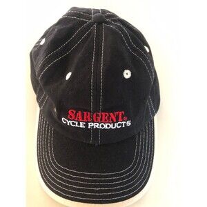 Sargent Cyle Products Baseball Hat/Cap Black Adjustable